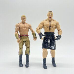Mattel WWE Brock Lesnar Basic Series 53 & Tyler Breeze‎ Signature Action Figure